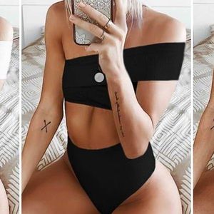 Brand new - NEVER worn one shoulder black bikini!